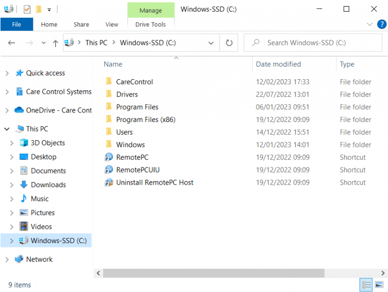 Refreshing the CC Windows Database – Care Control Learning Hub