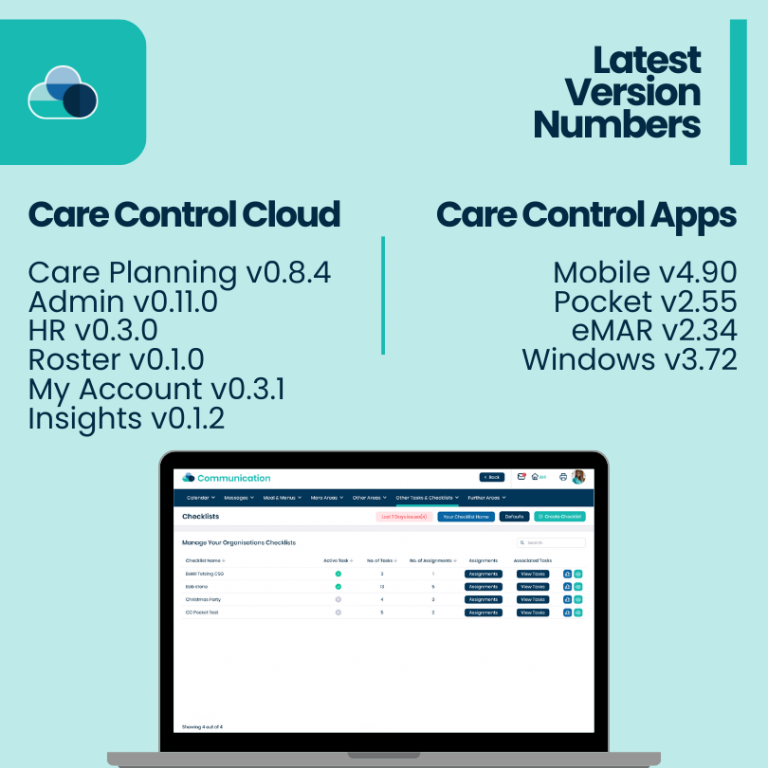 Version numbers for the end of August